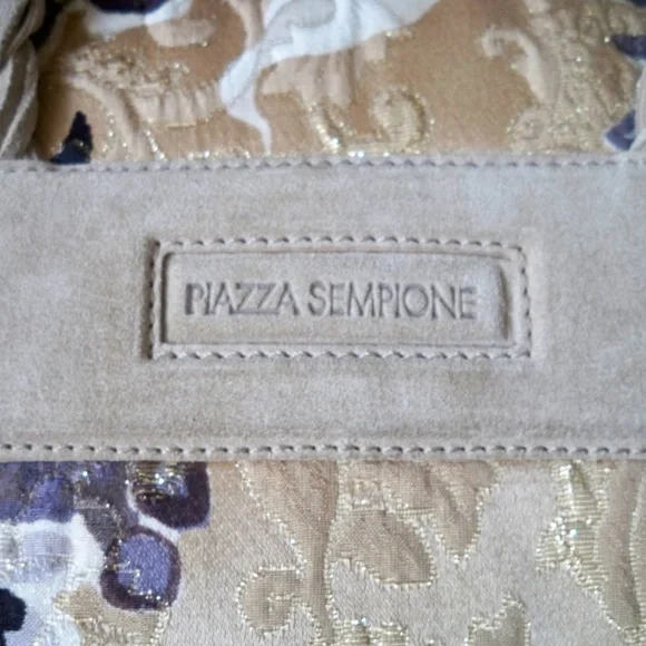 Luxurious RARE PIAZZA SEMPIONE Renaissance Jacquard Shoulder Bag/Satchel - Picture 3 of 8
